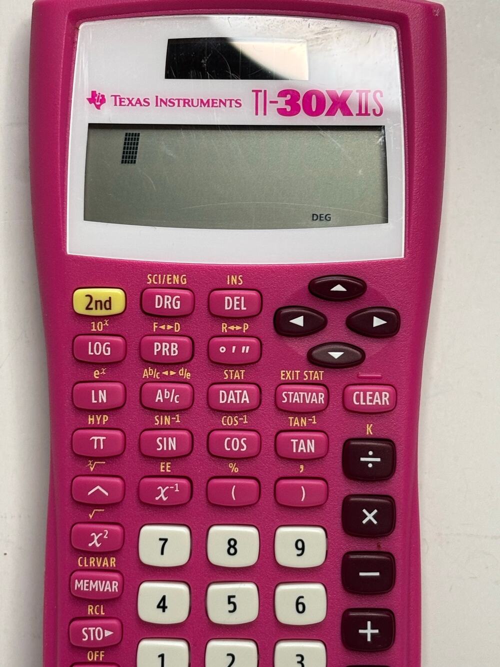 Texas Instruments TI-30XIIS Calculator Pink Case Scientific Calculator Working